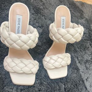 Steve Madden heels never worn size 7 light cream color